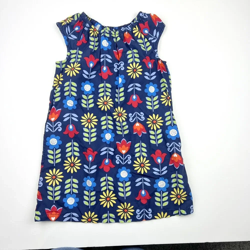 Hanna Andersson Navy Floral Shift Dress